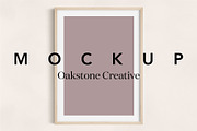 Portrait Wooden Mat Frame Mockup, a Household Mockup by OakstoneCreative (Thumbnail 1 of 5)