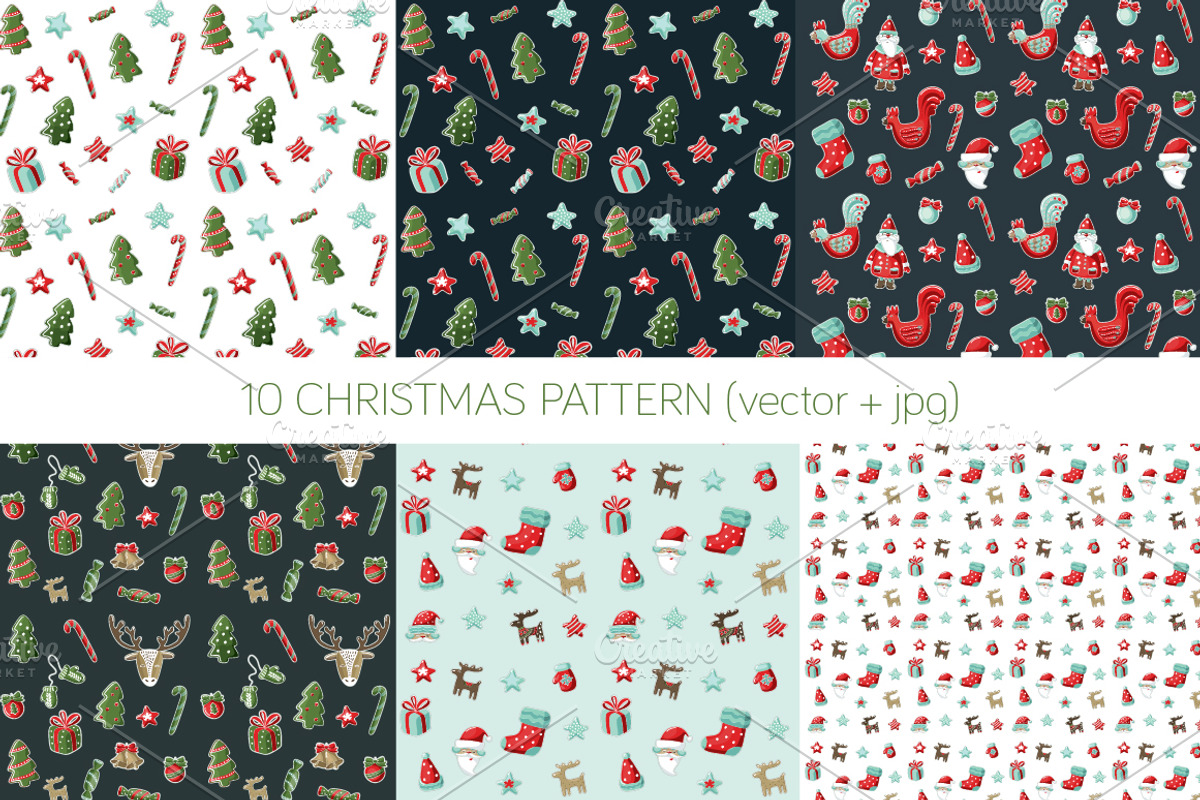Christmas and New Year, a Decorative Illustration by YuliaBiser (Photo 4 of 6)