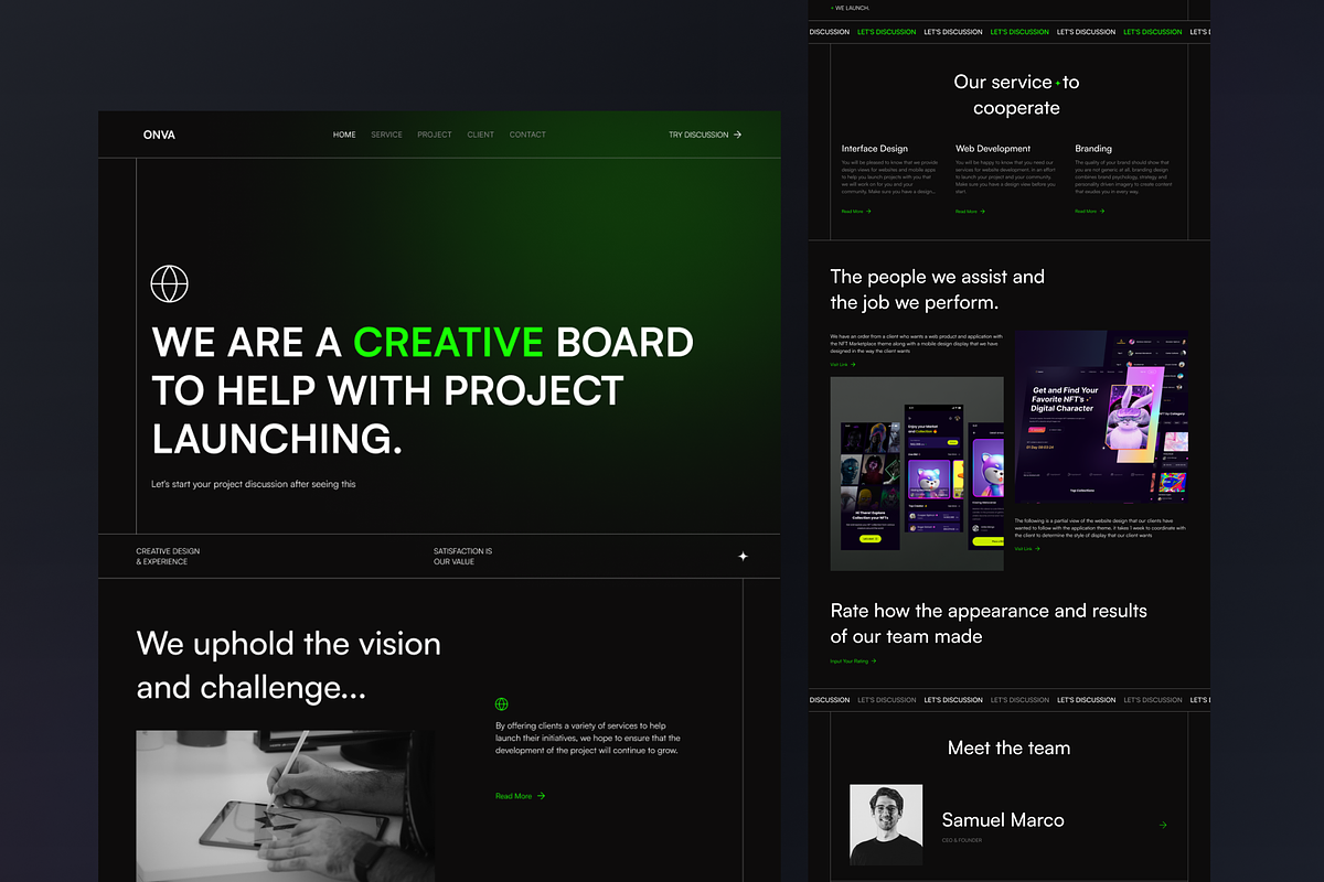 ONVA - Agency Landing Page, a Landing Page Template by SundayWorkTeam (Photo 2 of 3)