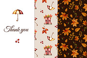 Watercolor Autumn Backgrounds Pack, a Pattern Graphic by ZabolotnaArt (Thumbnail 7 of 7)