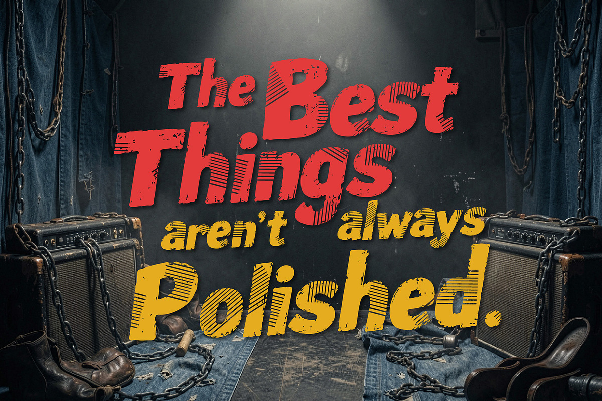 Bead Roks Denim - Built Rough, a Sans Serif Font by HypeWorksCo (Photo 9 of 12)