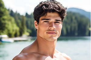 Handsome Adult Male Posing Shirtless, a Person Photo by Lermont51