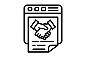 Website Line Icon, an Icon by Pexelpy