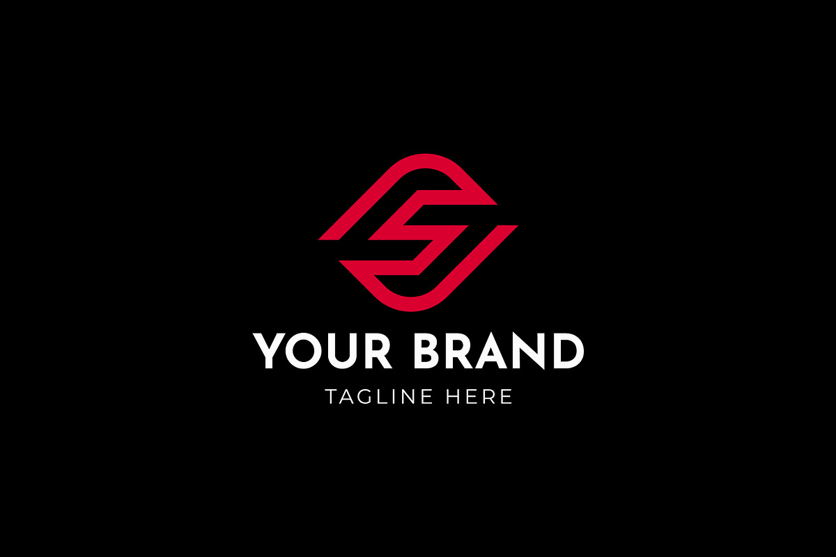 Letter S J Geometric Linear Logo, a Branding & Logo Template by Signatoro (Photo 2 of 3)