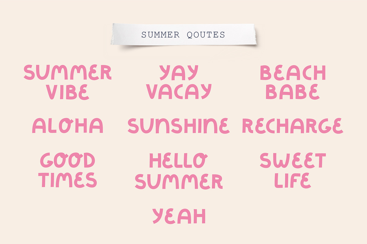 Summer Vibe | Clipart + patterns, an Illustration by katieromanoff_art (Photo 11 of 19)