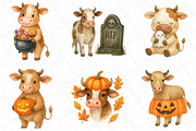 Cute Cow Halloween PNG, an Illustration by DreamPrint404 (Thumbnail 2 of 3)