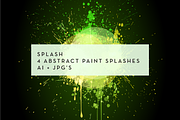 Splash: 4 background circles, a Texture Illustration by vekstok (Thumbnail 3 of 4)