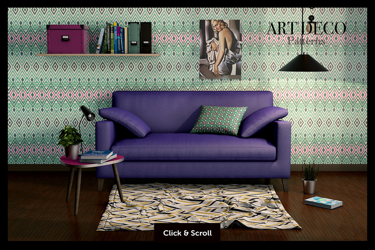 Art Deco vector patterns, a Pattern Graphic by Designnina Shop (Photo 8 of 8)