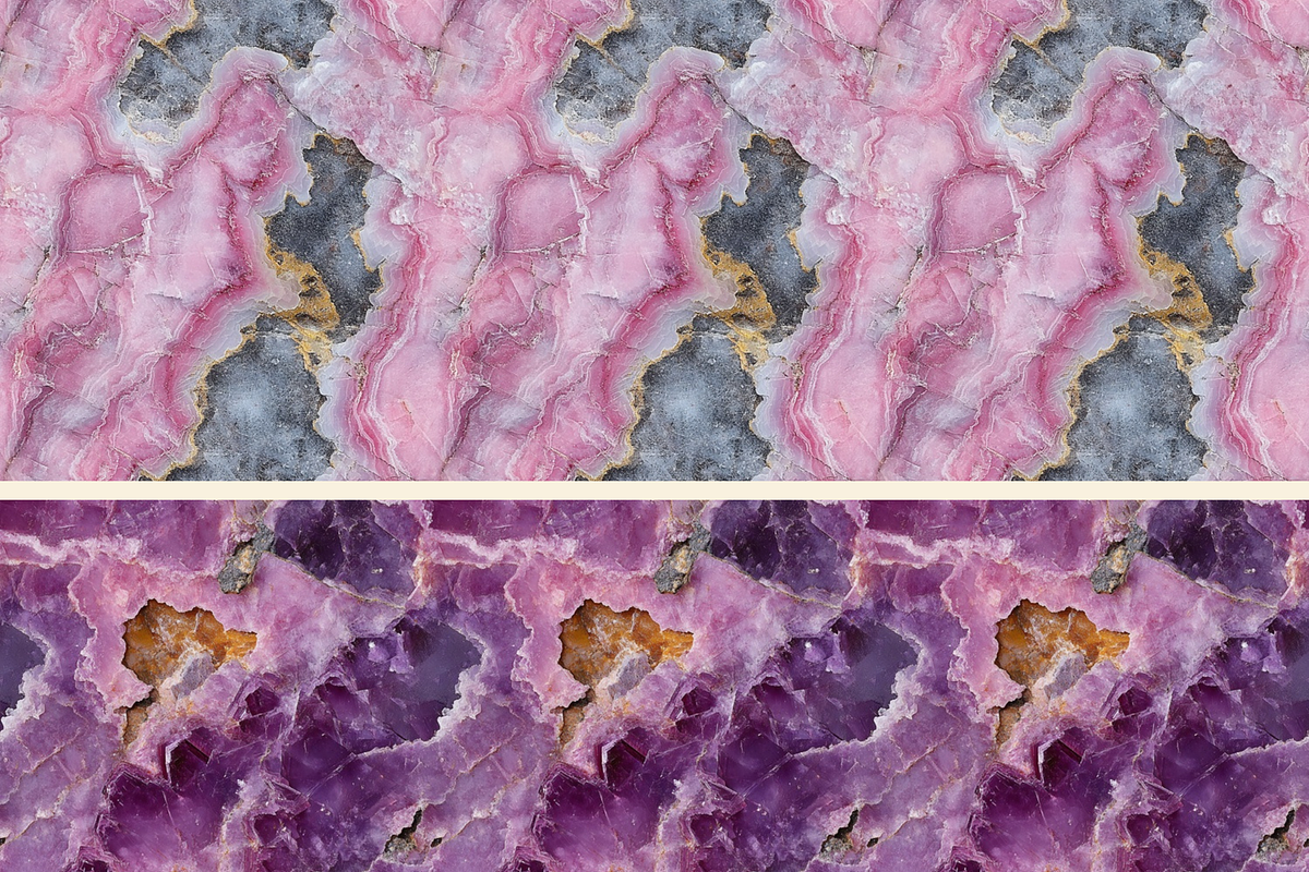 Cobalto Calcite Seamless Patterns, a Pattern Graphic by DigitaI Craft Corner (Photo 2 of 6)