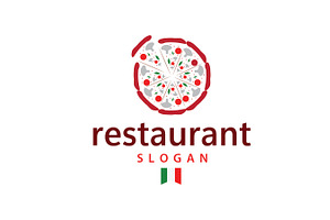 Monoline Pizza Restaurant Delicious, a Branding & Logo Template by Maylianaw28