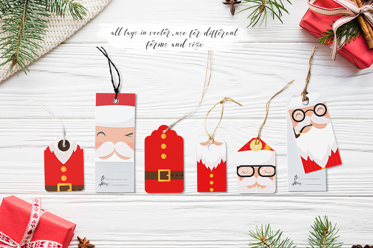 Santa Claus tags and cards, an Object Graphic by DariSmartArt (Photo 12 of 14)