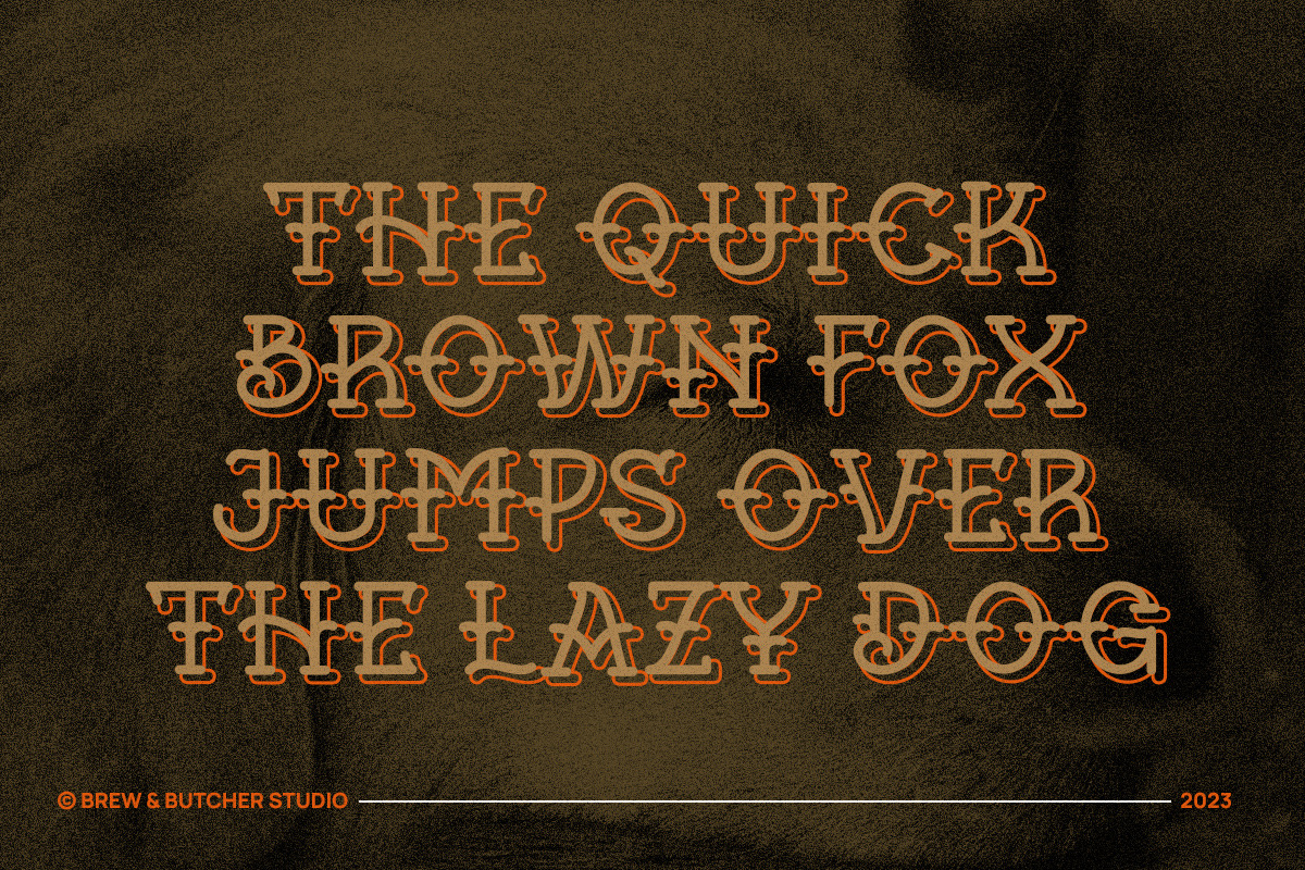 Cry Ink | Tattoos Typeface, a Serif Font by Brew & Butcher Studio (Photo 11 of 11)