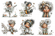 Whimsical Spring Fairy Clipart, an Illustration by Daily.Designs (Thumbnail 7 of 7)