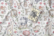 Cute Woodland Animals Pattern, a Pattern Graphic by StudioGlouna (Thumbnail 2 of 5)