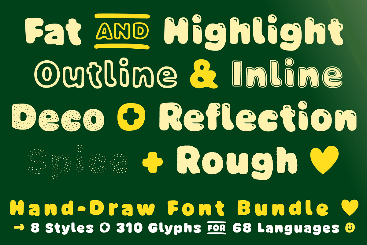 FONT Avocado 100% Handmade Bundle 9, a Sans Serif Font by Typo Graphic Design (Photo 3 of 9)