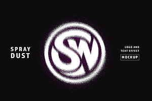 Dust Spray Logo Text Effect Mockup, a Layer Style Add-On by studiogstock