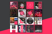 Love - Social Media Pack - 50% off, a Social Media Template by Designbase (Thumbnail 2 of 9)