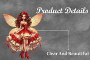 Christmas Cute Fairy Sublimation, a Seasonal Illustration by Craft Nest (Thumbnail 3 of 5)