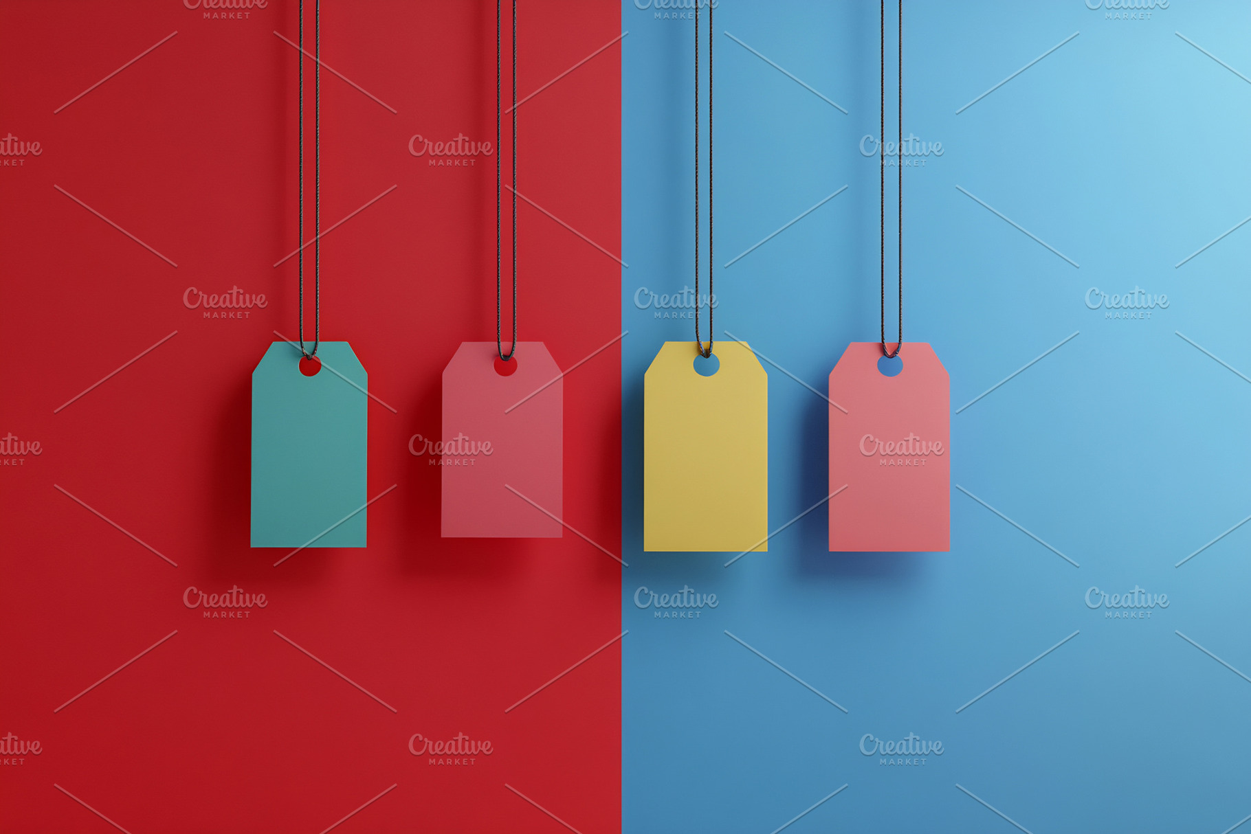 Colorful tags hanging on walls, an Arts & Entertainment Photo by Beautiful things