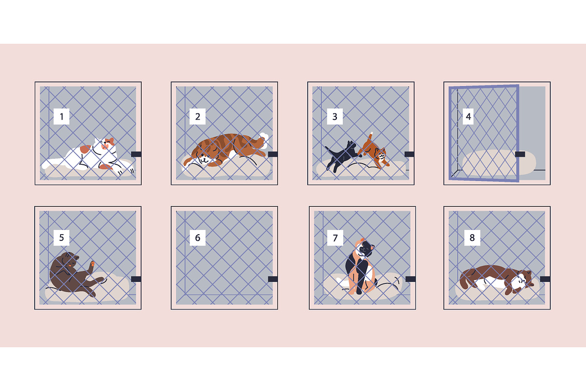 Volunteers & pets at animal shelter, an Animal Illustration by Good Studio (Photo 4 of 10)