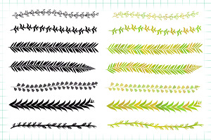 Cute Leaves Stamps Brushes