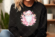 Christmas Coquette Pink Santa PNG, an Illustration by Craft Nest (Thumbnail 2 of 6)