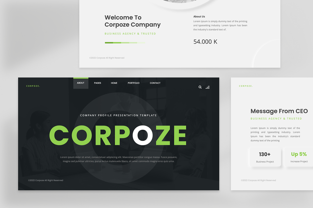 Company Profile - Googleslide, a Presentation Template by GraphauseProject (Photo 3 of 6)