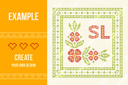 Cross-stitch borders set 1 - WIDE, an Object Graphic by Slanapotam (Thumbnail 2 of 2)