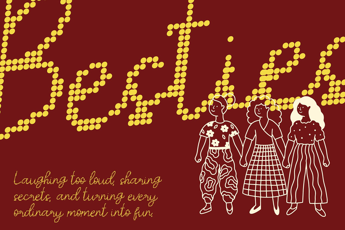 CS Selma Disco, a Script Font by Craft Supply Co. (Photo 5 of 8)