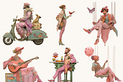 Whimsical Pastel Fashion Clipart, a Person Illustration by Design Scotch (Thumbnail 5 of 9)