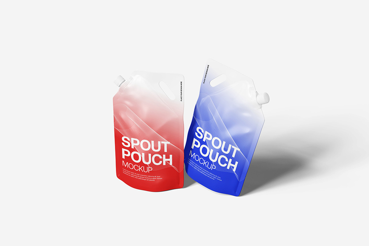 Spout Pouch Mockup, a Packaging Mockup by Indah