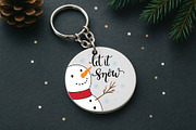 Let It Snow Snowman Design, a Decorative Illustration by Irina Ostapenko (Thumbnail 3 of 3)
