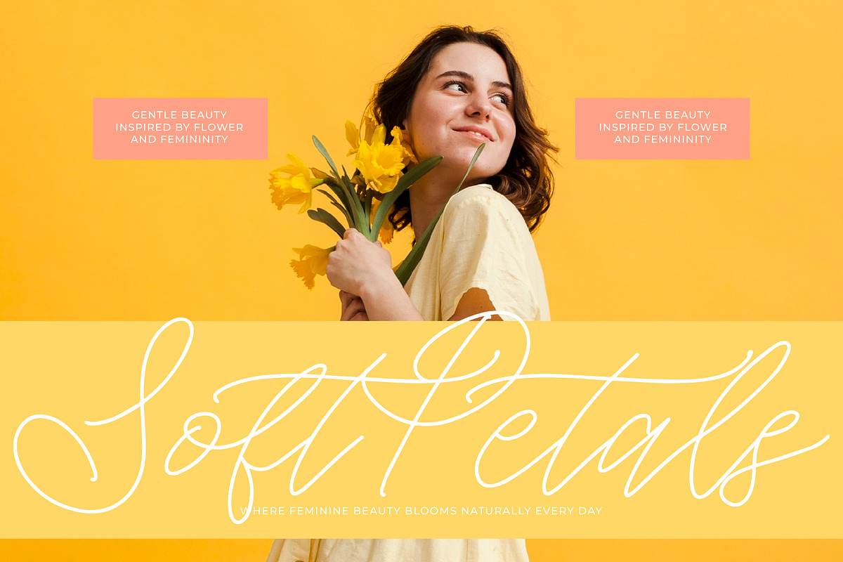 Soft Petals Beauty Monoline Handwr, a Script Font by Integritype Studio (Photo 4 of 15)