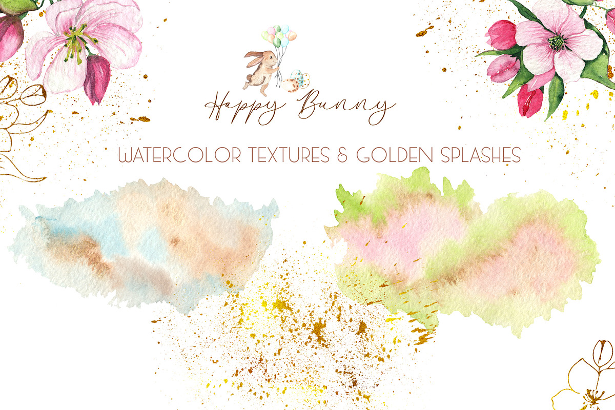 Easter Bunny. Watercolor collection, an Object Graphic by Ana-Sakuta (Photo 26 of 27)
