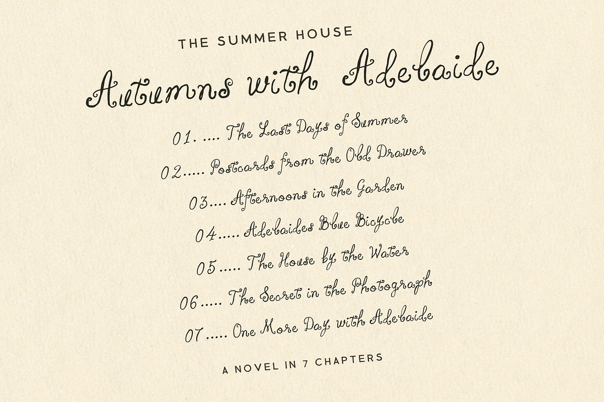Whimsy Handwritten Vintage Script, a Handwritten Font by Laras Wonderland (Photo 2 of 13)