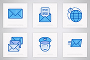 Post Office | 16 Thin Line Icons Set, an Outline Icon by Alex Blogoodf (Thumbnail 5 of 11)