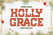 Holly Grace - Quirky Display Font, a Slab Serif Font by Pian45 Studio (Thumbnail 1 of 8)