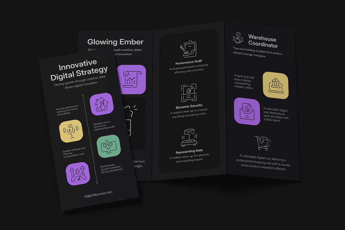 Digital Business Icons Bundle, an Outline Icon by Prosymbols (Photo 6 of 11)