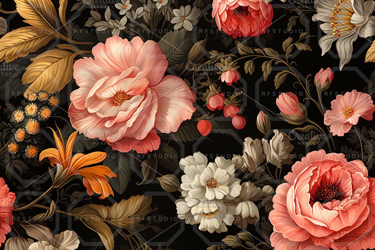 SPELLBOUND GARDEN. Seamless Pack, a Texture Illustration by RefinedFantasyStudio (Photo 9 of 9)