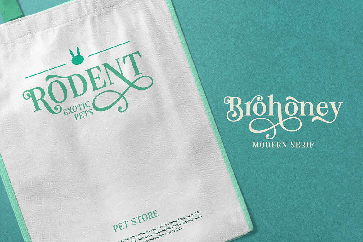 Brohoney Modern Serif Typeface, a Serif Font by alit design (Photo 5 of 18)