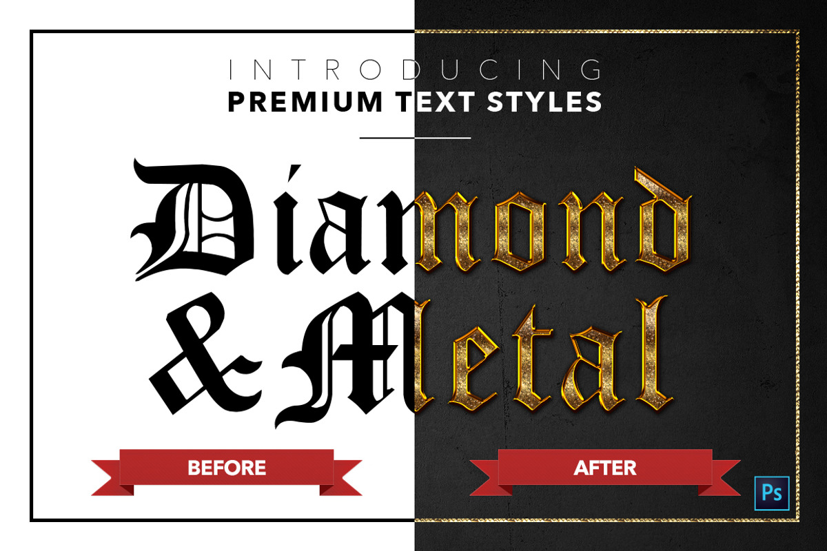 Diamond & Metal #1 - 15 Text Styles, a Layer Style Add-On by Jonas Stensgaard (Photo 17 of 18)
