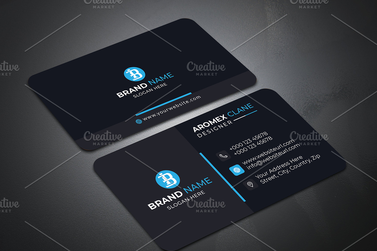 Orange Business Card Template, a Business Card Template by saifulbranding (Photo 2 of 4)