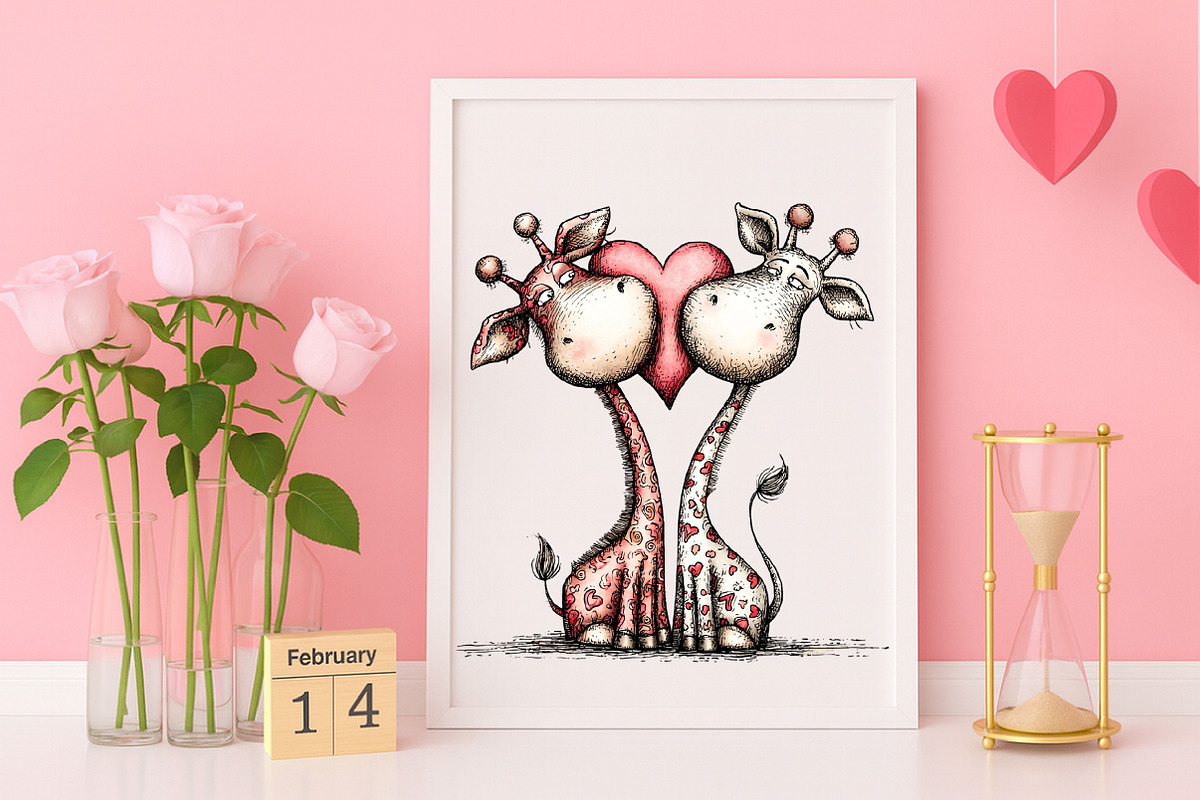 Animals Valentine Day Clipart, an Illustration by Canvas Craft (Photo 4 of 6)