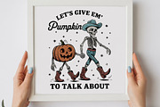 Pumpkin to Talk About Skeleton PNG, a Graphic by olgasallom (Thumbnail 2 of 3)