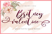 Britney Valentine, a Script Font by Aldedesign (Thumbnail 1 of 8)