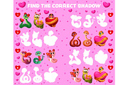 Find the correct shadow of valentine, an Illustration by Buch&Bee (Thumbnail 1 of 3)