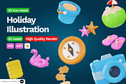 3D Holiday Illustration, an Object 3D Model by SLAB! Design (Thumbnail 1 of 4)