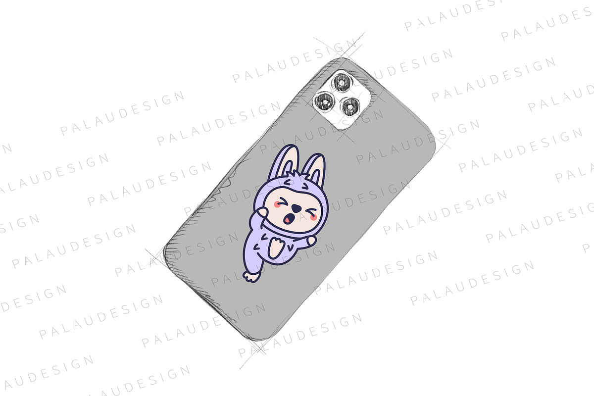 Bunny Monster Clipart Set, an Animal Illustration by Palau (Photo 3 of 12)