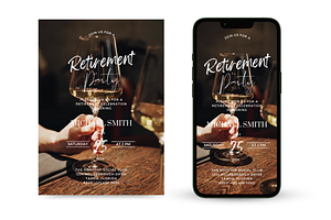 Retirement Party Invitation, an Invitation Template by Earth5168