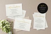 Gold Wedding Invitation Set, Sophie, an Invitation Template by Alice Bluefox (Thumbnail 4 of 11)